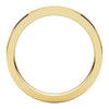 14k Yellow Gold 3mm Flat Comfort Fit Band, Size 5.5