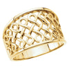 14K Yellow Gold Infinity-Inspired Woven Design Band (Size 6)