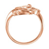 14k Rose Gold Freeform Ring, Size 7