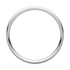 14k White Gold 4mm Light Comfort Fit Milgrain Band , Size 10