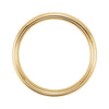 14K Yellow & White Gold 4mm Comfort-Fit Beveled Edge Band Size 11.5