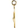 14k Yellow Gold 15mm Round St. Francis of Assisi Medal