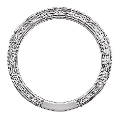 14k White Gold 1/5 CTW Diamond Band, Size 7