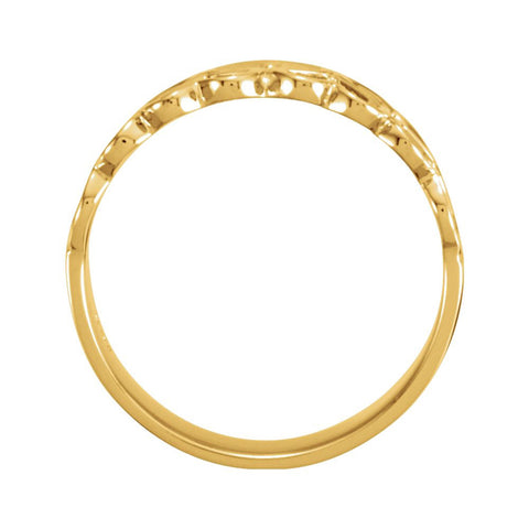 14k Yellow Gold 10mm Gents Heart Design Duo Band, Size 11