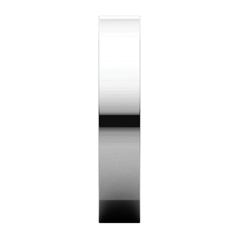 14k White Gold 4mm Square Comfort Fit Band, Size 11