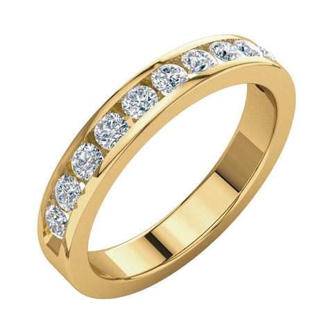 14k Yellow Gold Anniversary Band, Size 7