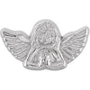 10.00x18.00 mm Praying Angel Lapel Pin in 14K White Gold