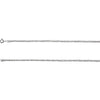 Sterling Silver 2mm Rope 18-inch Chain with Spring Ring