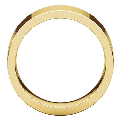 10k Yellow Gold 8mm Flat Comfort Fit Band, Size 9