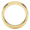 14k Yellow Gold 8mm Flat Comfort Fit Band, Size 8.5