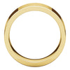 14k Yellow Gold 8mm Flat Comfort Fit Band, Size 14