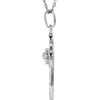 Sterling Silver 1/5 CTW Diamond Cross 18" Necklace