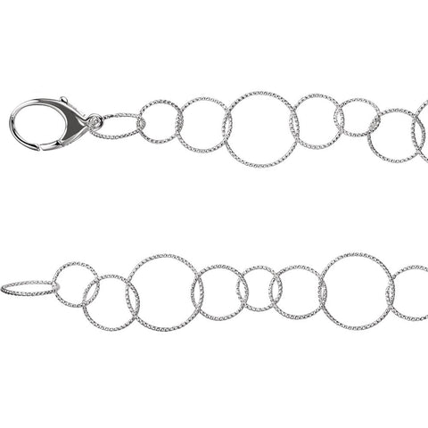 Sterling Silver Twisted Link 18" Chain