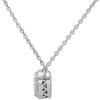 14k White Gold 5mm Round Mounting with 18" Necklace