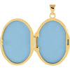 14k Yellow Gold & White Oval Locket
