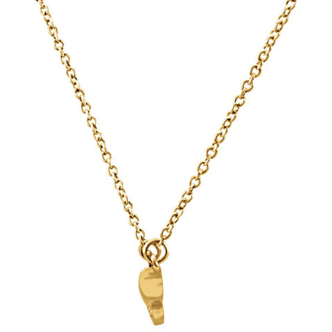 14k Yellow Gold .08 CTW Diamond Bar 17.5" Necklace
