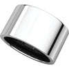 Sterling Silver 12mm Flat Band, Size 7