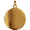 14k Yellow Gold 15mm Round St. Joseph Medal