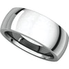 14k White Gold 10mm Heavy Comfort Fit Band, Size 9.5