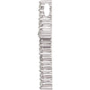14k White Gold 1/3 CTW Diamond Cross Pendant