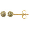 14K Yellow Gold 1/3 CTW Yellow Diamond Earrings