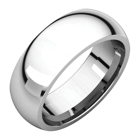 Sterling Silver 7mm Comfort Fit Band, Size 11