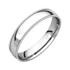 04.00 mm Light Comfort-Fit Milgrain Band in Platinum ( Size 10 )