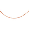 Stainless Steel/Orange-Coated 7-Strand Cable 16" Chain with 14K White Clasp