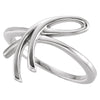 14k White Gold Freeform Ring, Size 7