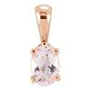 Morganite Pendant in 14K Rose Gold