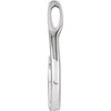 14k White Gold Freeform Pendant