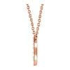 14k Rose Gold 1/3 CTW Diamond Cluster 16-18" Necklace