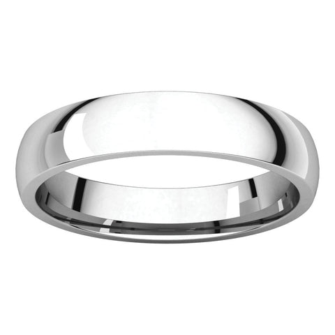 Platinum 4mm Light Comfort Fit Band, Size 7