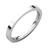 Flat Comfort-Fit Wedding Band Ring in Sterling Silver ( Size 7 )