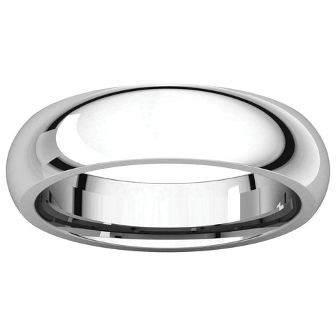 Sterling Silver 5mm Comfort Fit Band, Size 4