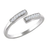 14k White Gold 1/10 ctw. Diamond Ring, Size 7