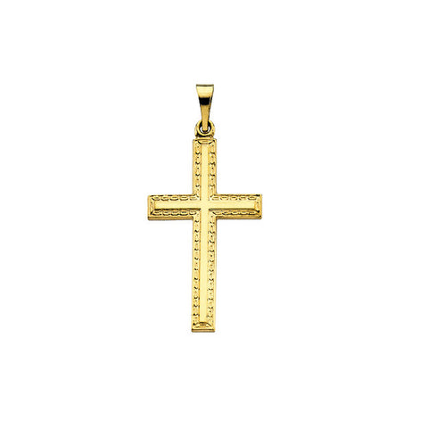 14k Yellow Gold Cross Pendant