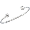 Elegant and Stylish 05.50 MM Ball Bracelet in Sterling Silver , 100% Satisfaction Guaranteed.