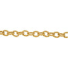 10.75mm Sterling Silver Gold Plated Link Bracelet