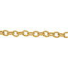 10.75mm Sterling Silver Gold Plated Link Bracelet