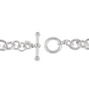 Sterling Silver Cable 6.5" Bracelet with Toggle Clasp