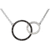 1/3 CTTW Diamond 18.75-inch Circle Necklace in 14k White Gold