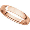 14k Rose Gold 3mm Light Comfort Fit Band, Size 5.5