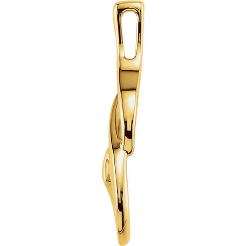 18k Yellow Gold Freeform Pendant