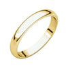 03.00 mm Half Round Wedding Band Ring in 14k Yellow Gold (Size 7.5 )