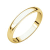 03.00 mm Half Round Band in 10K Yellow Gold ( Size 11.5 )