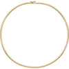 14k Yellow Gold 3mm Omega 16" Chain