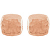 14k Rose Gold Hammered Square Earrings
