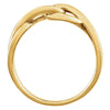 14k Yellow Gold Infinity-Inspired Knot Design Ring, Size 7