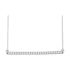 14k White Gold 1/3 ctw. Diamond Bar 16-18-inch Necklace